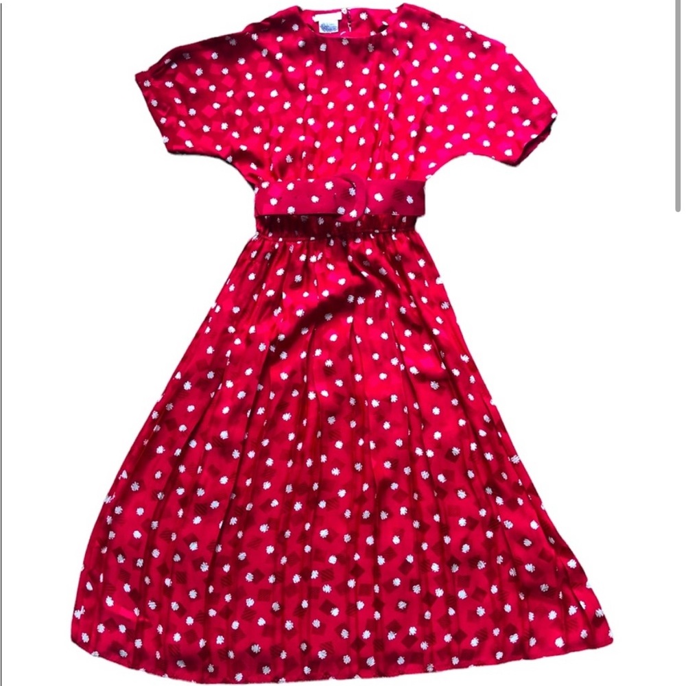 Rare Vintage Brooks Brothers Silk Red Dress